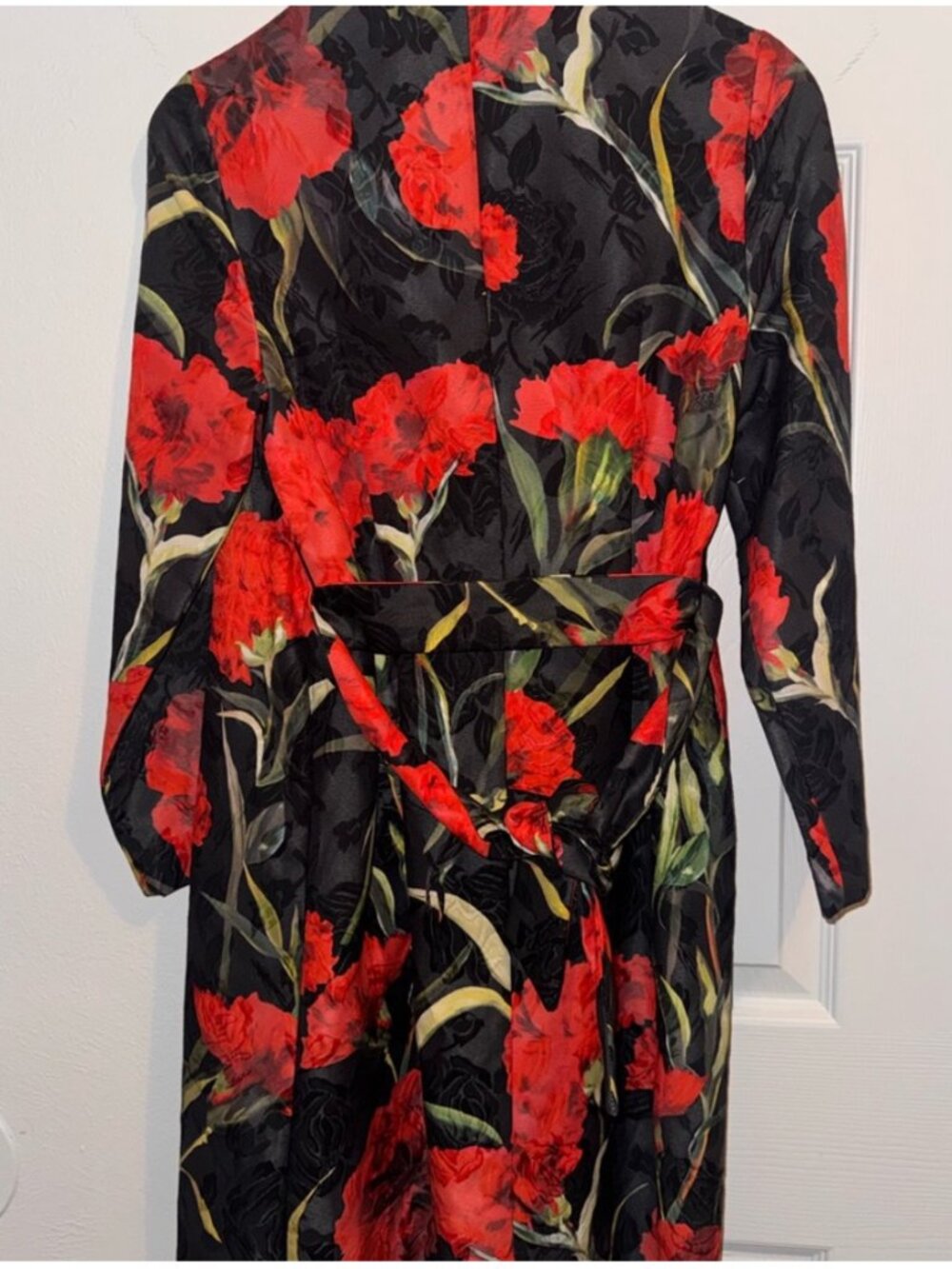 Dolce & Gabbana Floral Coat Jacket Size 38 Red Black - Picture 2 of 8